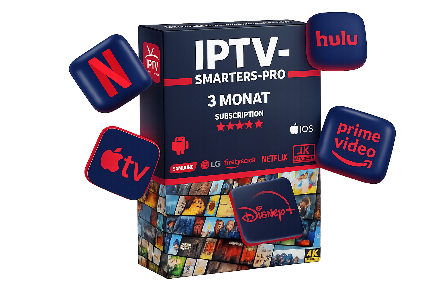 IPTV Smarters Pro Abonnement – 6 Monate